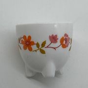 Set/lot of arcopal france egg cups, scania, vintage, flowers