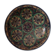 Very large Moroccan dish in enamelled earthenware. Late 19th century, early 20th century.
