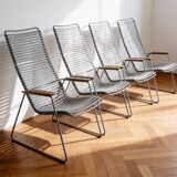 Set of 4 Lounge Chairs Click System
