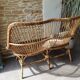 Rattan bench