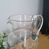 Antique pitcher in blown glass