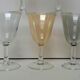 6 iridescent harlequin glasses in port
