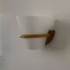 Vintage pin and opaline perspex wall light, France, 1980.