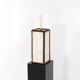 Paire de lampes en os et rotin