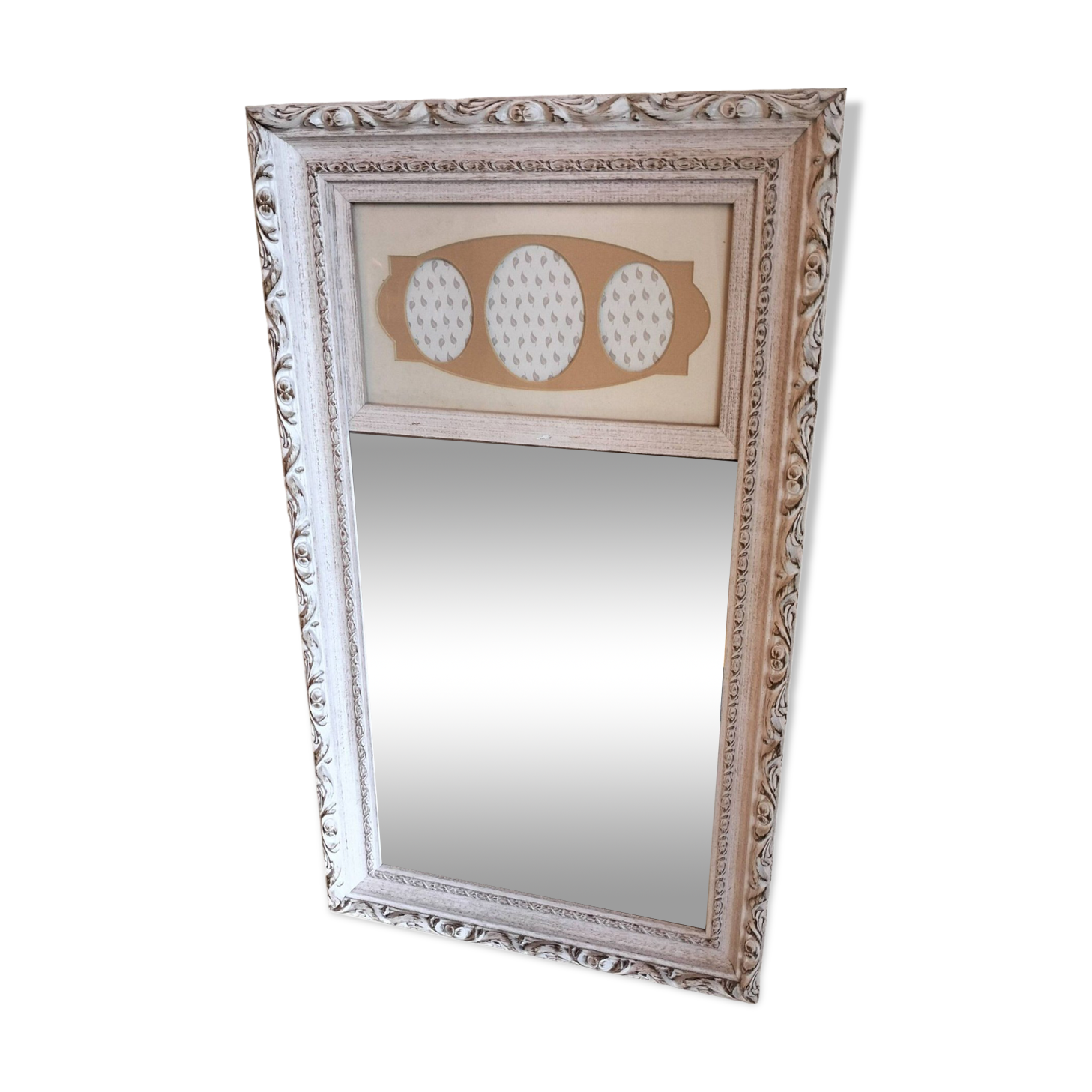 Vintage French Wall Mirror, Vintage Mirror, Shabby Chic Wall Mirror
