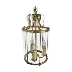 Lanterne 3 lumières bronze et