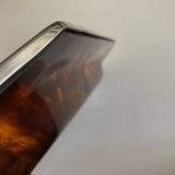 XXL neo-classical tortoiseshell lucite tray 1970