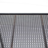 Mathieu Matégot rolling table, steel and brass service, 50s