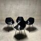 Set of 4 Pierre Guariche Coquillage chairs