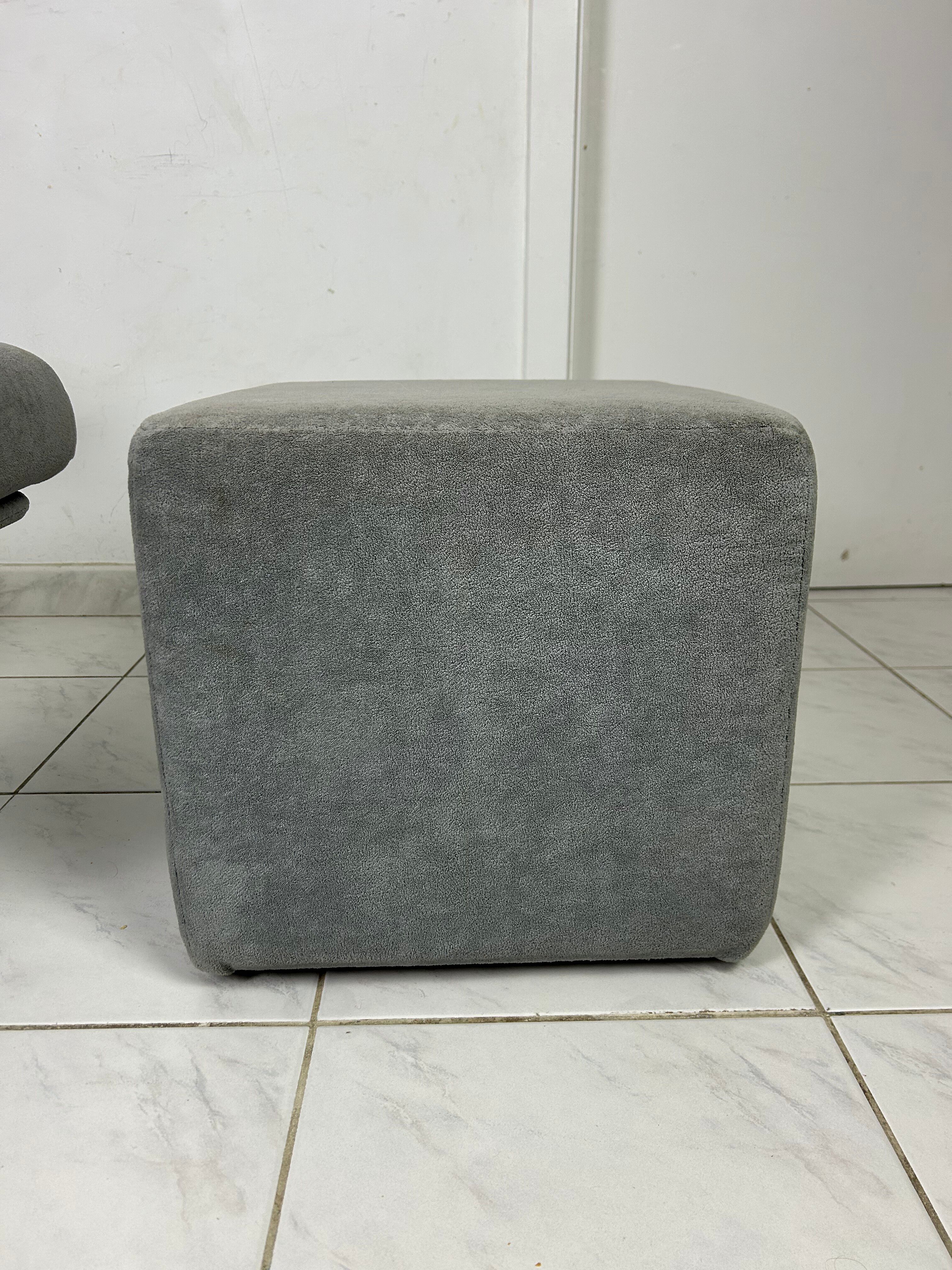 Vintage Gelderland swivel armchair with ottoman Jan des Bouvrie