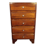 Vintage 5 drawer chest of drawers