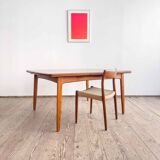 Table à manger danoise Mid-Century Modern en teck, Danemark, années 1960