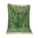 Berber carpet Beni Ouarain unique plant green 170x272cm