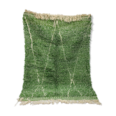 Berber carpet Beni Ouarain unique plant green 170x272cm