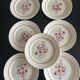 Service of 13 plates and a Badonviller dish