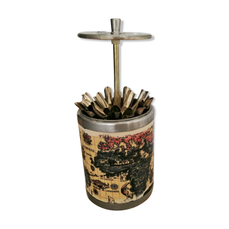 Vintage world map cigarette display