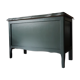 Green vintage wooden chest