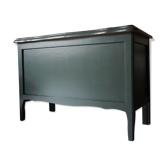 Coffre en bois vintage vert