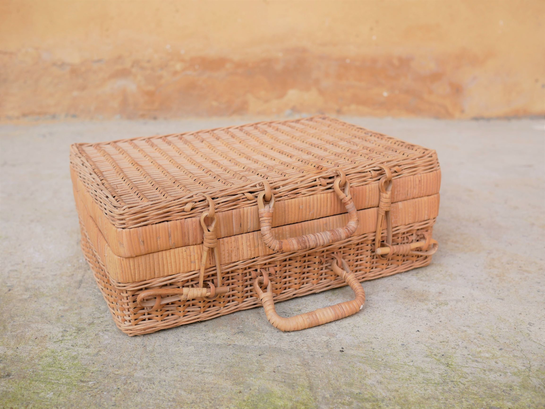 Vintage rattan case