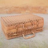 Vintage rattan case