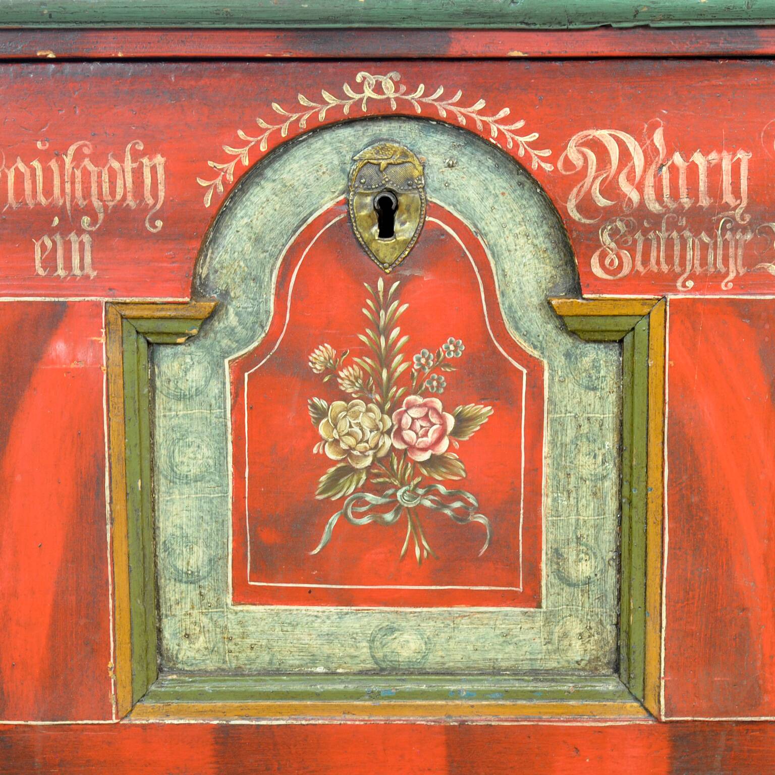 Folk-Art Bridal Chest, anno 1829