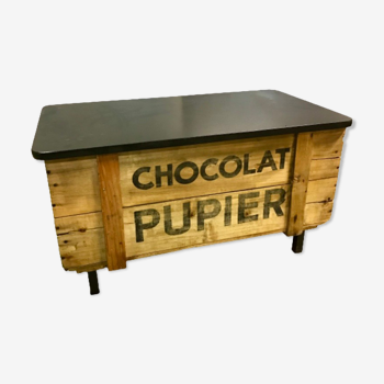 Coffre de rangement banquete chocolat poupier