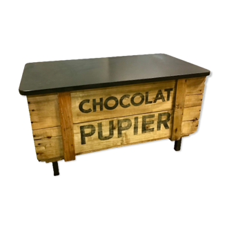 Coffre de rangement banquete chocolat poupier