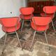 Red formica chairs