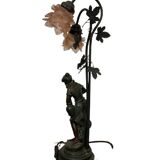 Table lamp in cast iron