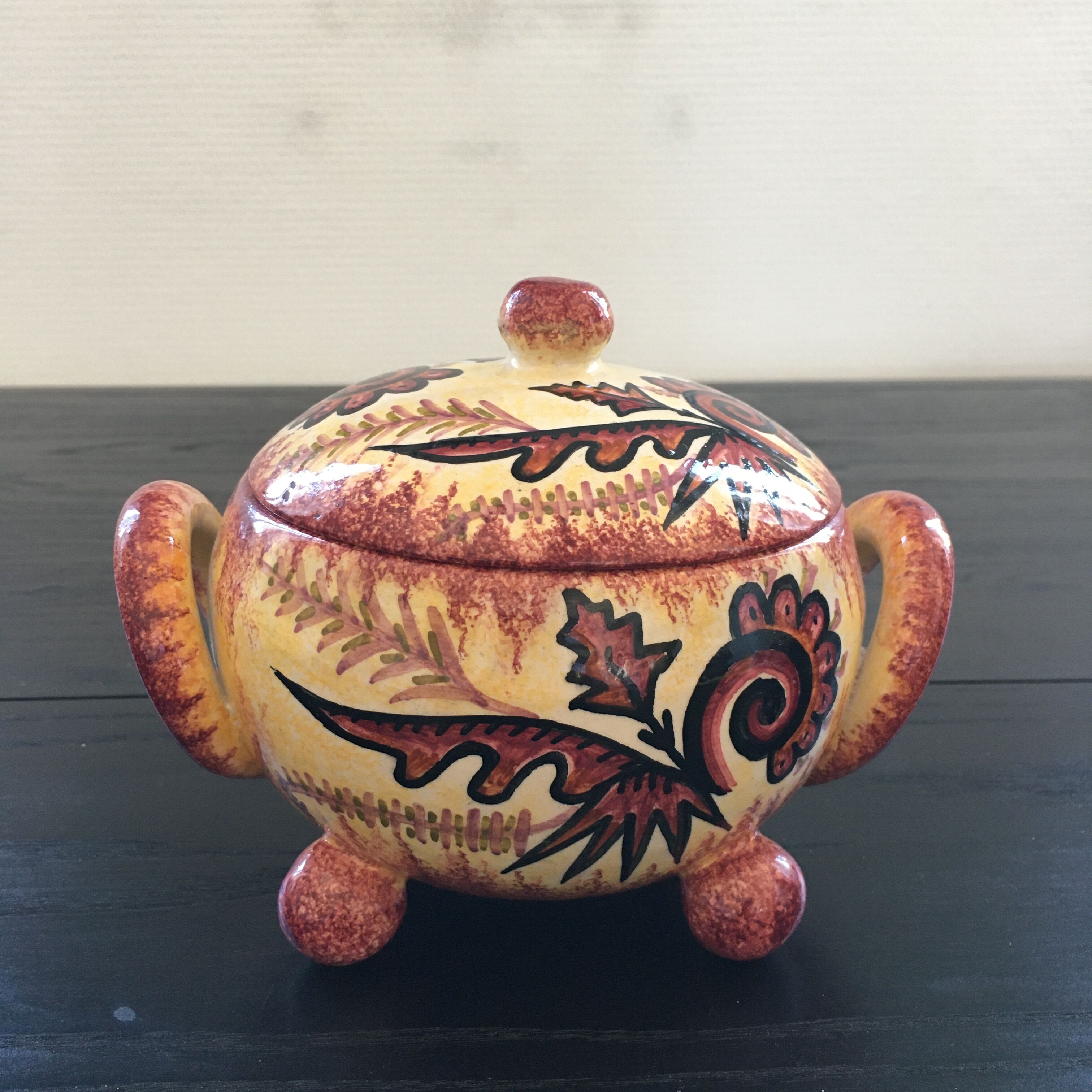 Pot signed Fouillen Quimper