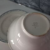 Set bowl and round dish Digoin Sarreguemines