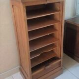 Former oak curtain binder circa 1920 with key