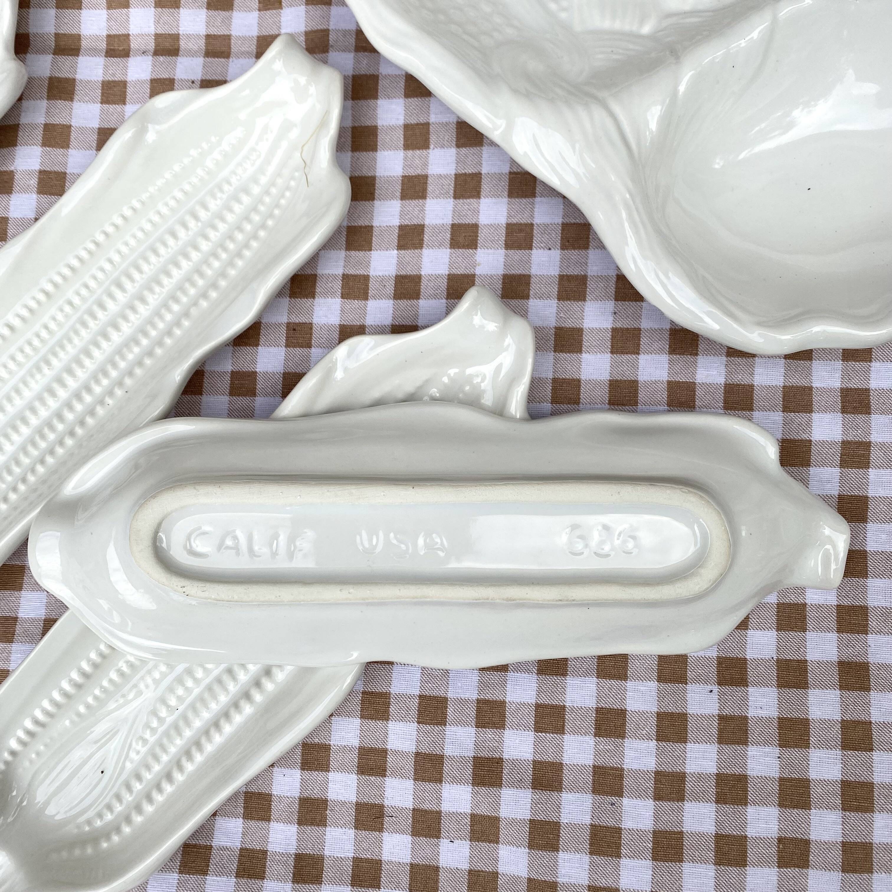 Vintage ceramic corn service from the USA