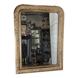 Old Louis Philippe style gilded mirror, 102cm H