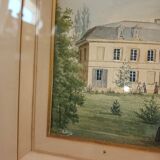 Gravure ancienne coloré G.Gré