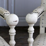 Pair of Louis XIII style armchairs from the 19th century