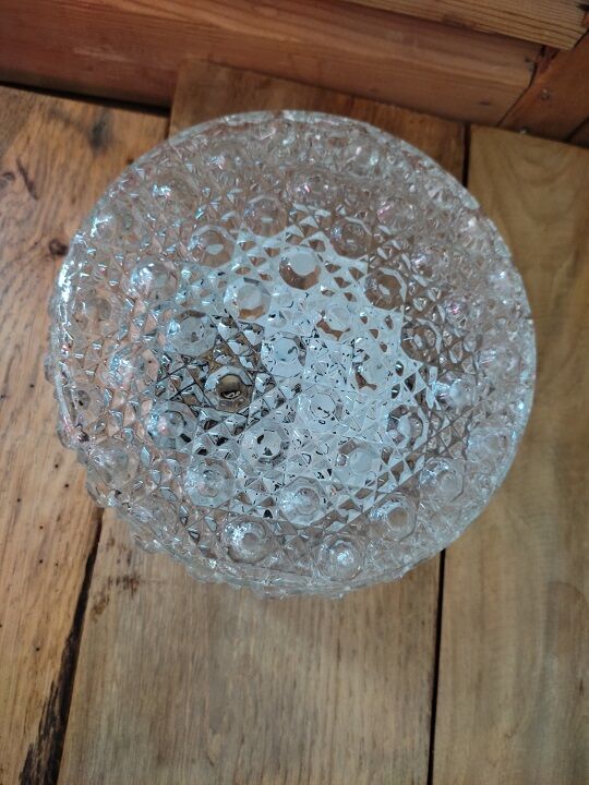 Original ceiling lamp molded glass globe year 50 19 flea marketspritdantan