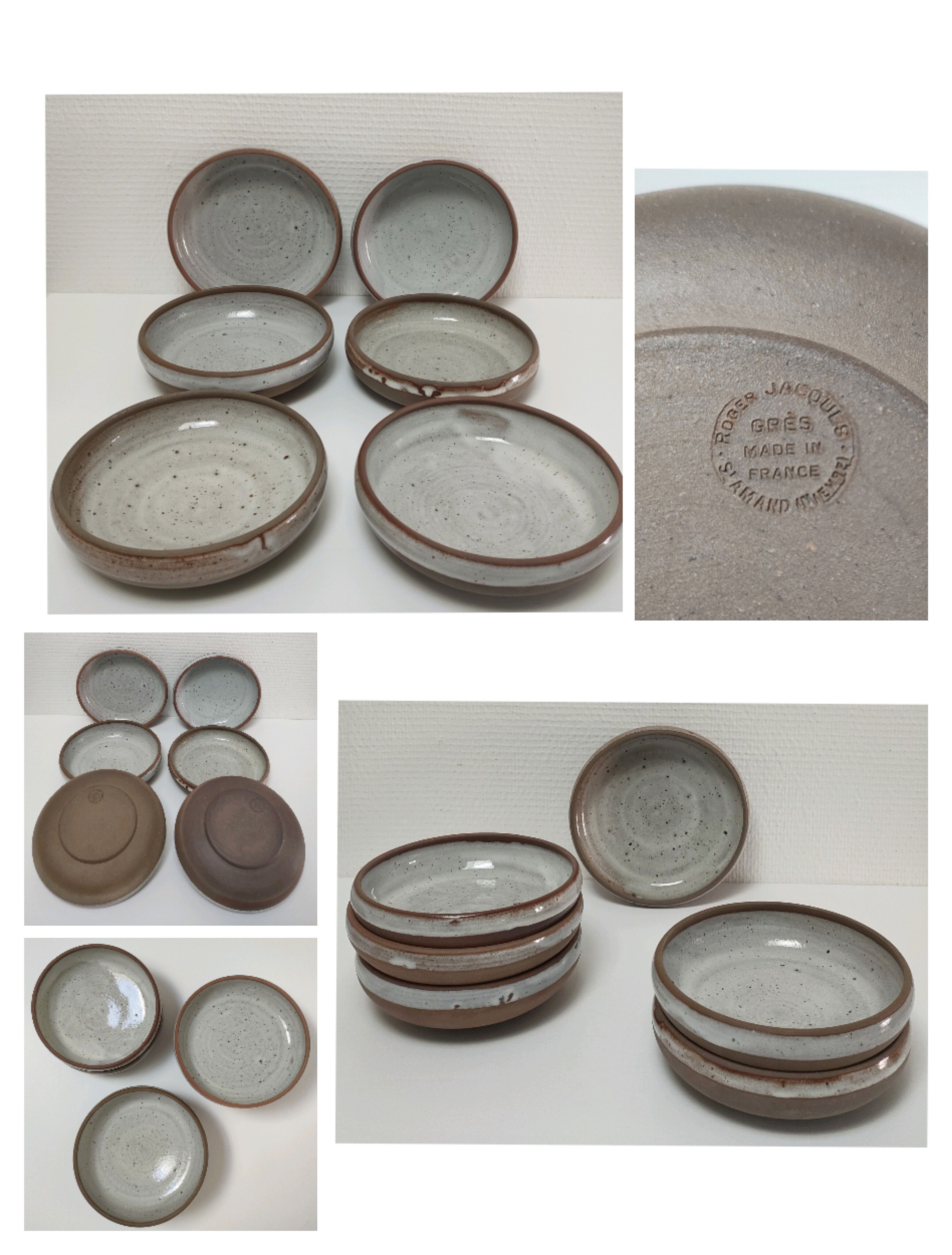 Six plates sandstone Roger Jacques Saint Amand