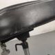 Chaise de bureau industrielle vintage à roulette skaï noir et chrome