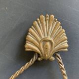 Large French Napoleon III Period Oval Bronze Wall Mirror, 19th Century