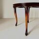 1930s French Art Deco Coffee Table, Beech Wood & Glass, Curved Design
