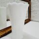 Pure white opaline vase