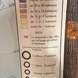 Ancienne planche scolaire Etats-Unis