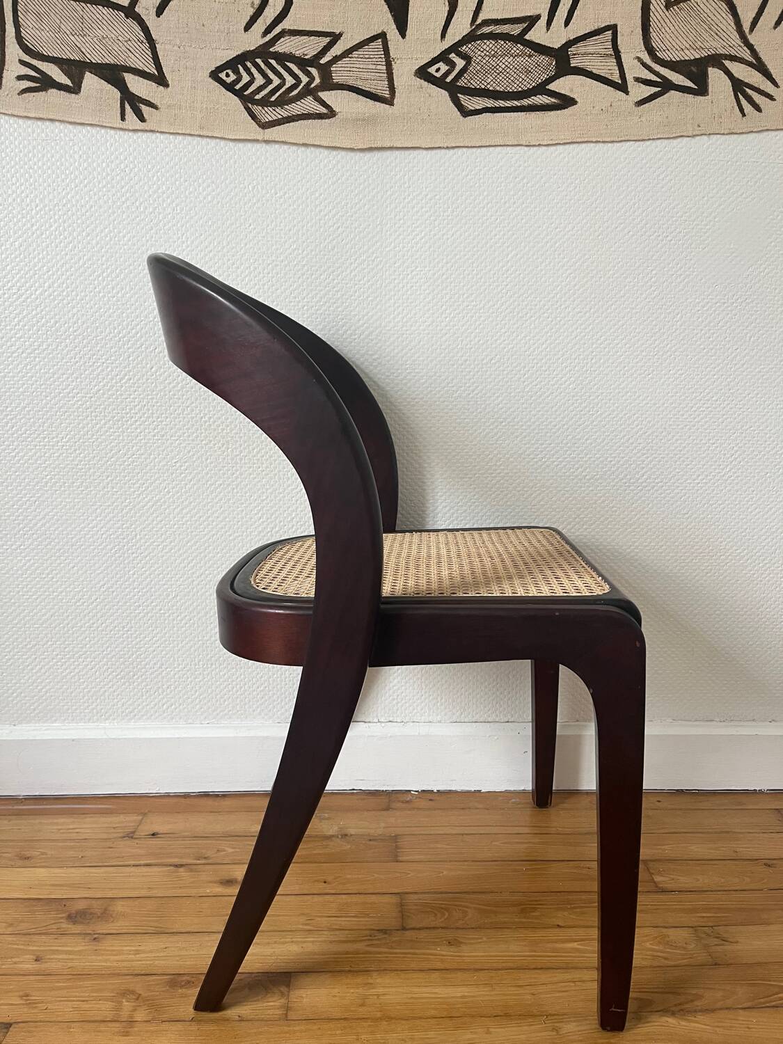 Chaise gondole cannage Baumann