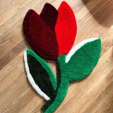 Tapis tufté fleurs - tulipe