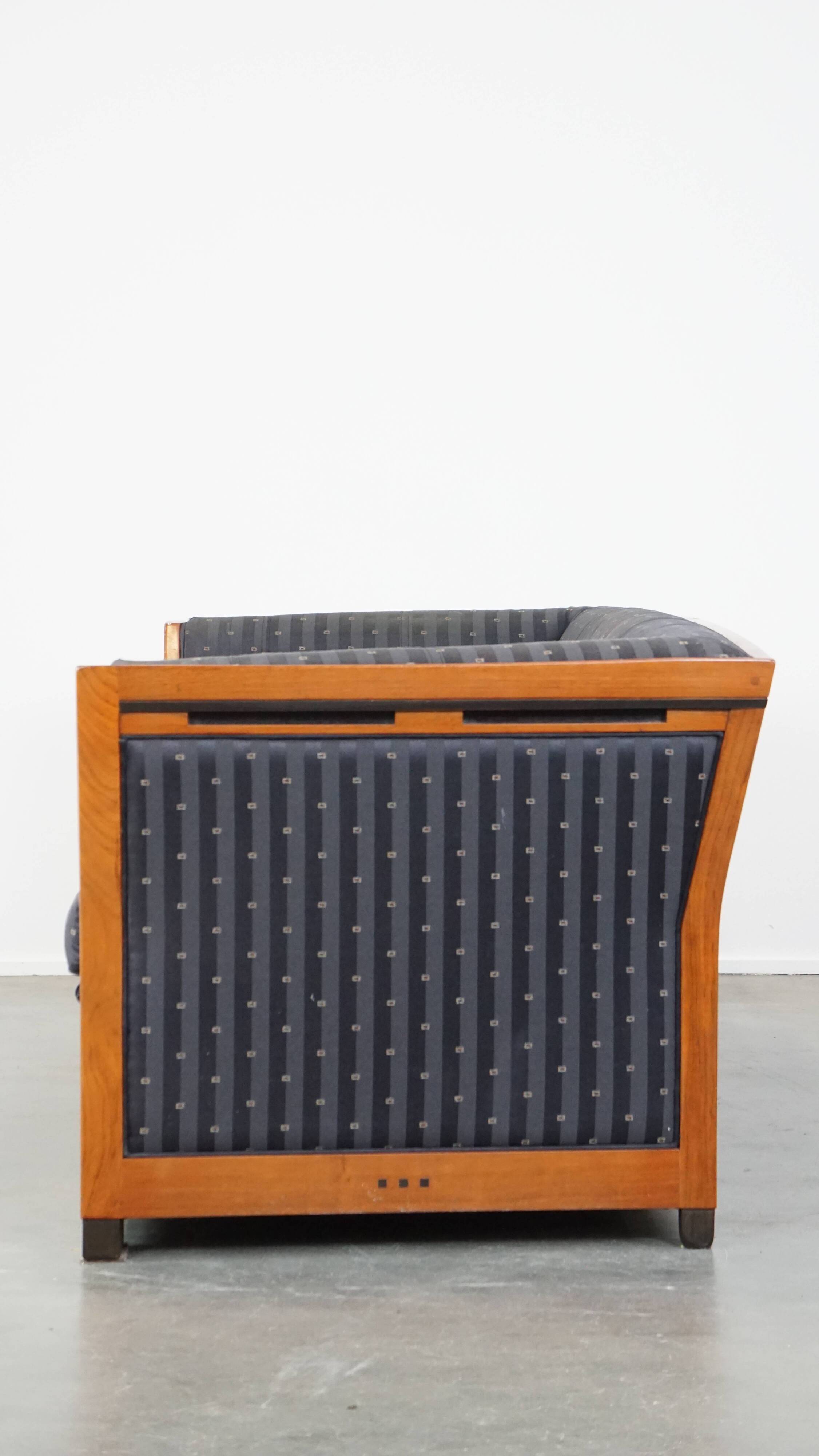 Schuitema Art Deco design 2.5 seater sofa with fabric upholstery