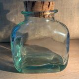 bubbled glass jar with vintage cork