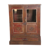Vaisselier Art déco en teck birman ancien