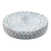 Grand plafonnier vintage verre ciselé