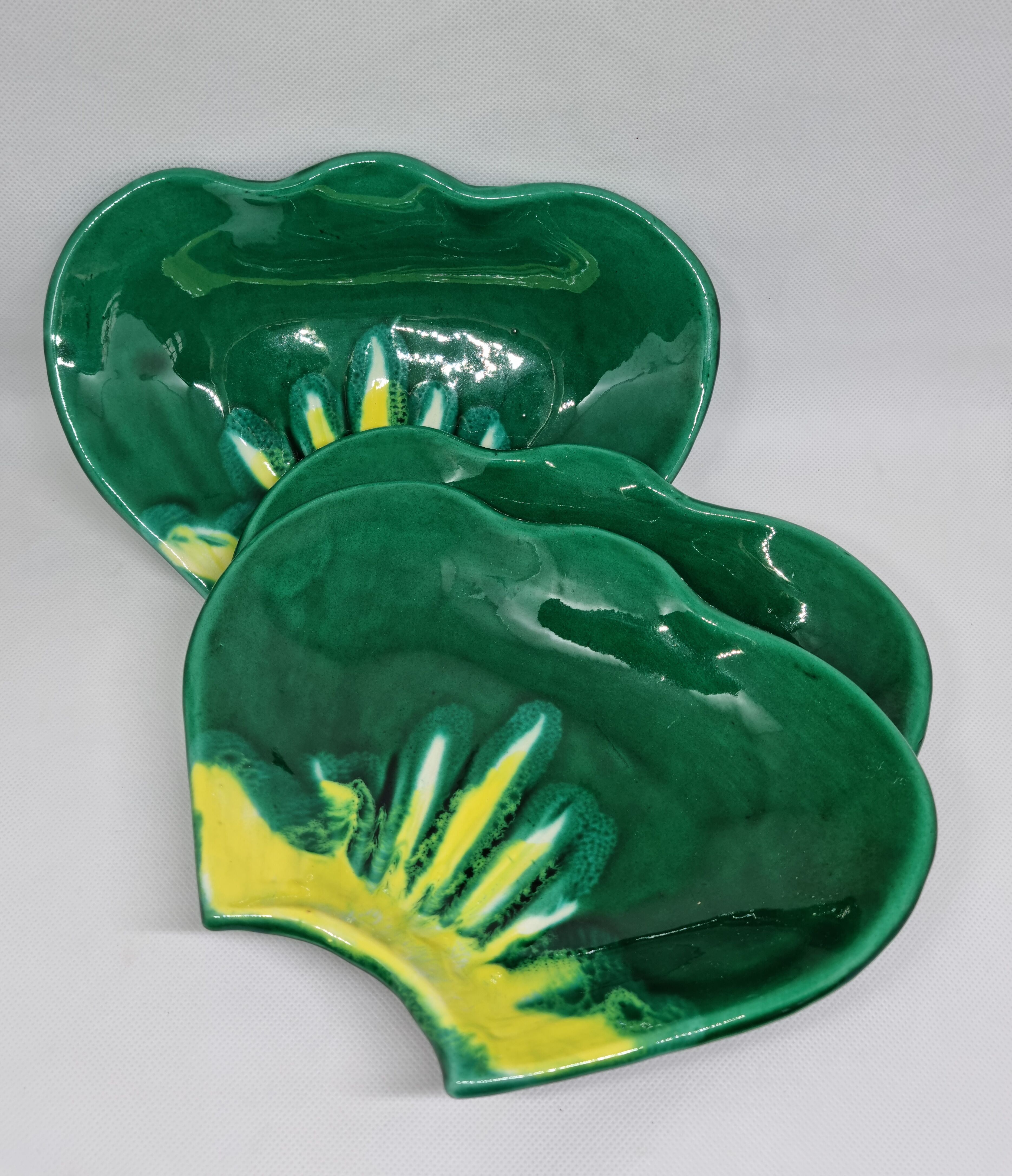 Trio of ceramic cups